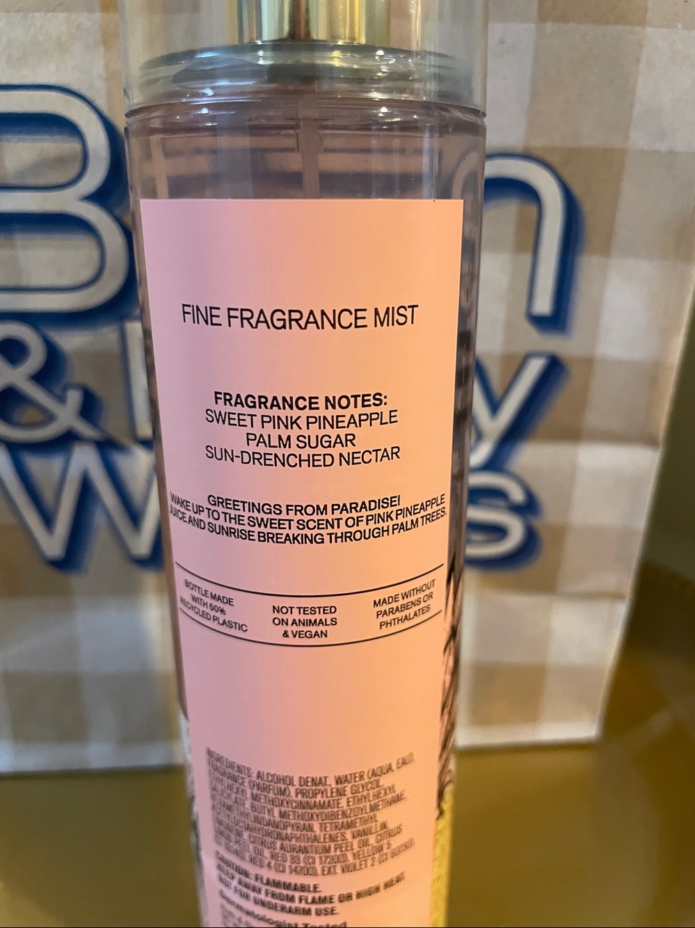 Bath & Body Works Costa Rica Pink Pineapple Sunrise Fragrance Mist-8 oz bottle - Picture 4 of 9